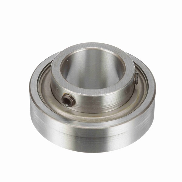 Mounted Insert Only Ball Bearing - 52100 Bearing Steel, Black Oxided - Setscrew Lock
